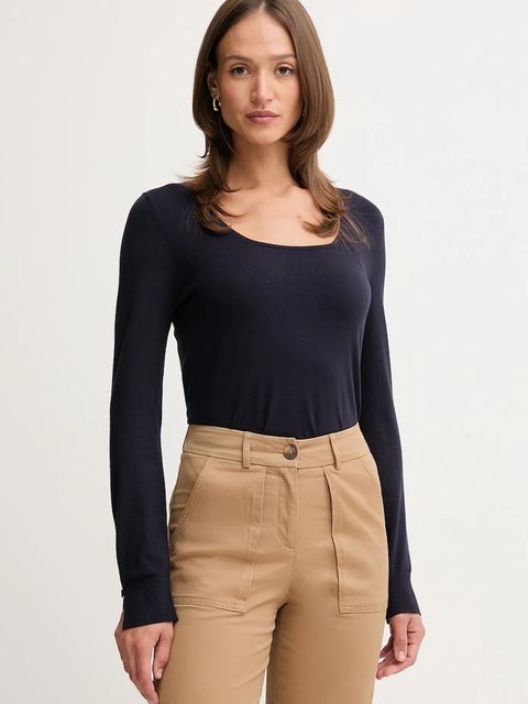 United Colors of Benetton sweter damski kolor granatowy lekki 1W2AD10E5 - zdjęcie produktu nr 1