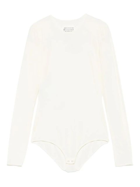 Maison Margiela long-sleeve crew-neck bodysuit - Neutrals - zdjęcie produktu nr 1