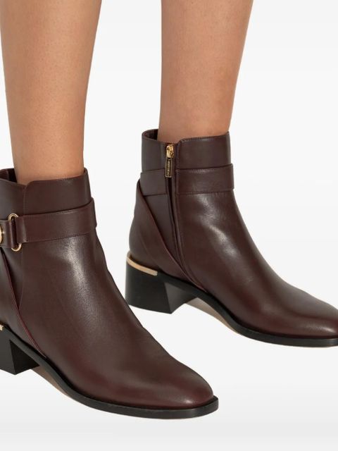 Jimmy Choo 45mm Noor ankle boots - DEEP MERLOT