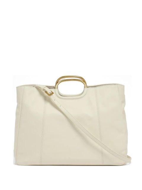 TWINSET metal-handle leather tote bag - Neutrals - zdjęcie produktu nr 1