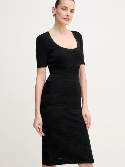 Herve Leger sukienka Marianne kolor czarny mini dopasowana MSB8518700 - zdjęcie produktu nr 1