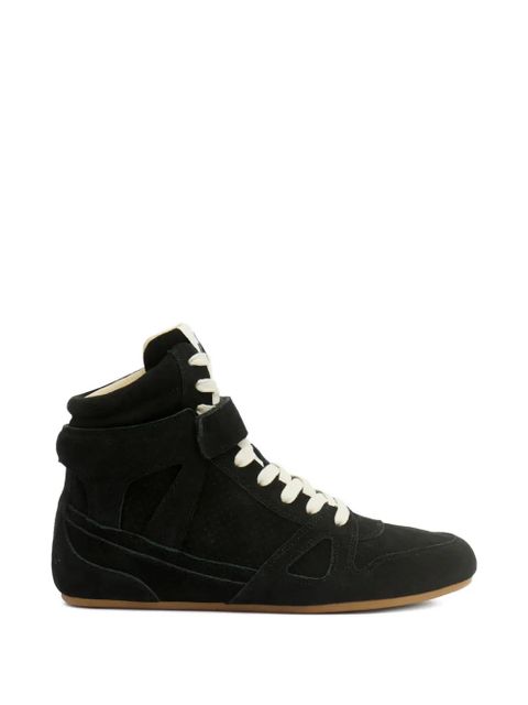 ISABEL MARANT Senny high leather sneakers - Black