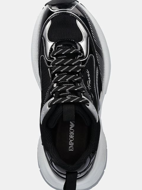 Emporio Armani sneakersy damskie kolor czarny EW003056 AF19766 MC372