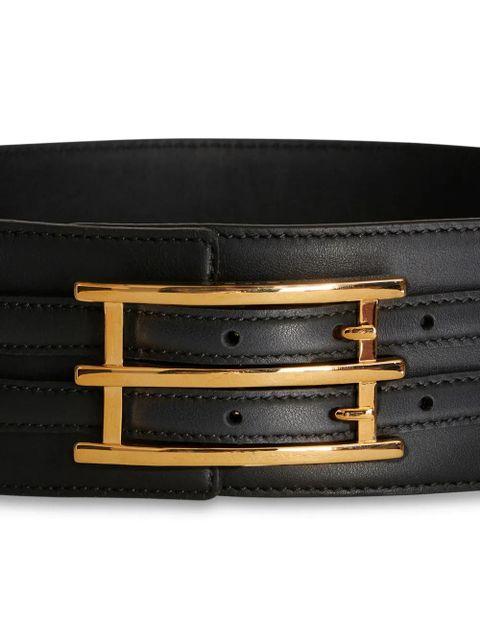 ETRO rectangle-buckle leather belt - Black - zdjęcie produktu nr 2
