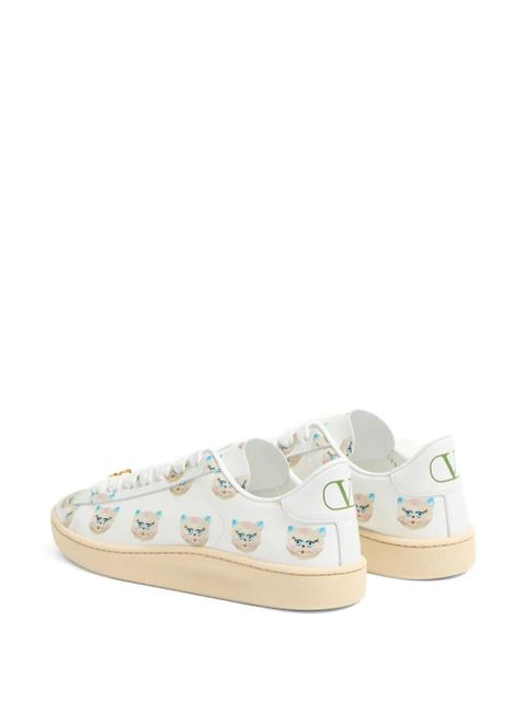 Valentino Garavani Royco Chat de la Maison-print sneakers - White
