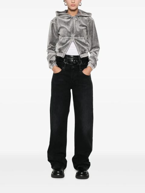 AGOLDE Elson high-waisted straight jeans - Black