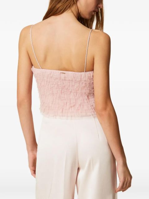 TWINSET ruffle-detail top - Pink