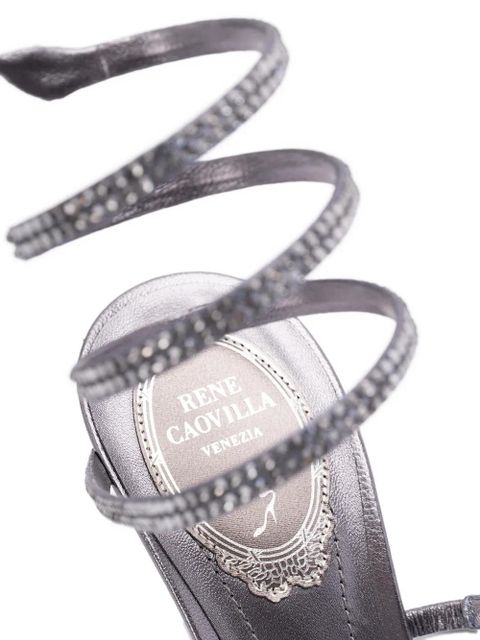 René Caovilla spiral-detail sandals - Grey