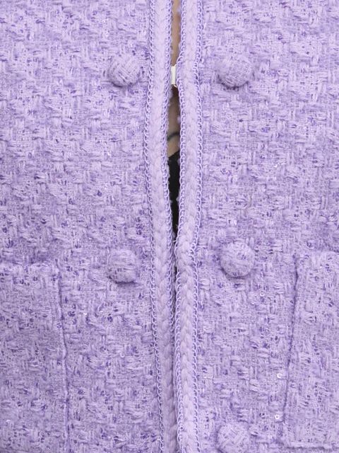 Rotate marynarka z domieszką wełny kolor fioletowy jednorzędowa gładka 113086364