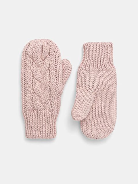 Eisbar rękawiczki z dodatkiem wełny Afra Mittens kolor różowy E80135 - zdjęcie produktu nr 1