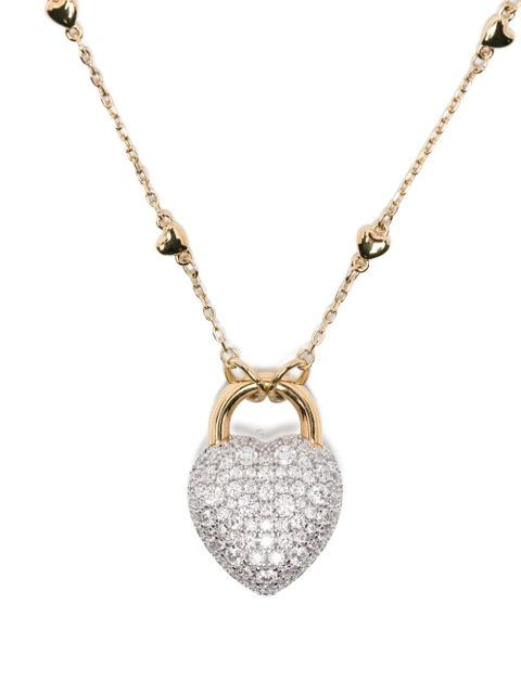 Swarovski heart-pendant necklace - Gold