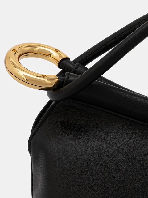 Coccinelle torebka skórzana FINN POUCH kolor czarny E1 UAA 58 01 01