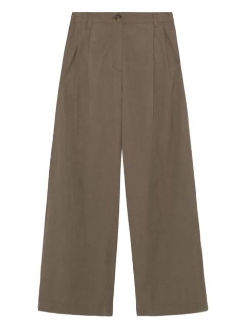 Simkhai pleated button-fastening trousers - Brown - zdjęcie produktu nr 1