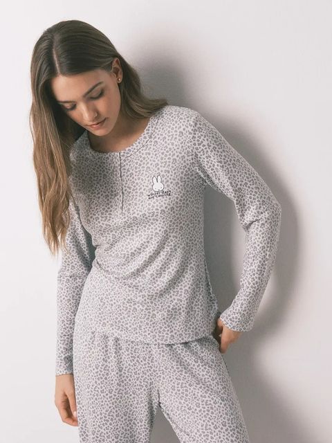 women'secret piżama damska kolor szary 3132167