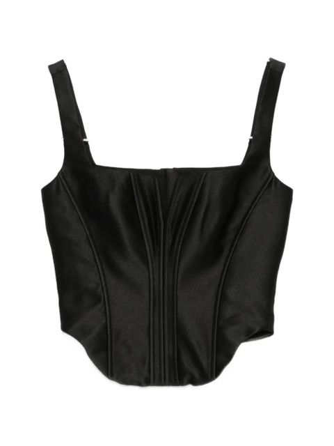 Self-Portrait V-neck corset - Black - zdjęcie produktu nr 1