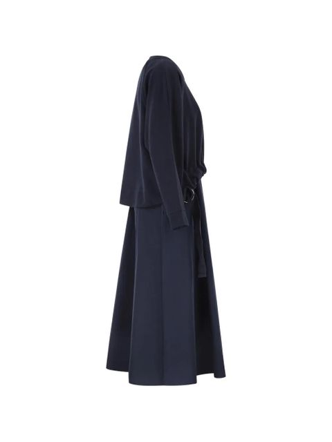 Weekend Max Mara Wkddestino drawstring waist two-piece midi dress (set of two) - Blue