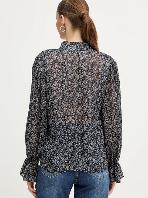 Morgan bluzka damska kolor niebieski wzorzysta CONNY.F