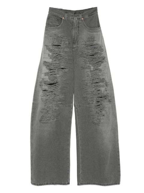 MM6 Maison Margiela distressed jeans - Grey - zdjęcie produktu nr 1