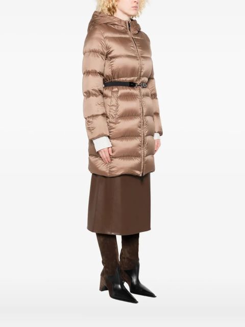 Max Mara hooded belted puffer jacket - Brown - zdjęcie produktu nr 2