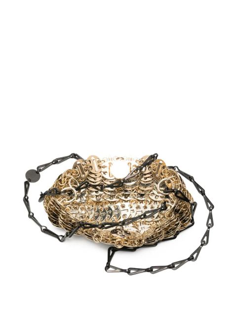 Rabanne mini 1969 disc shoulder bag - Gold