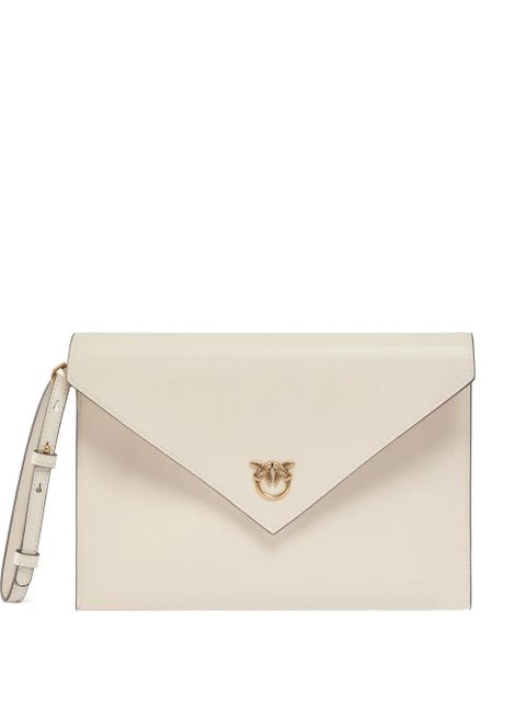 PINKO Love Birds envelope clutch bag - White - zdjęcie produktu nr 1