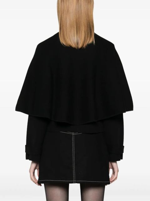 Maje cape-effect cardigan - Black