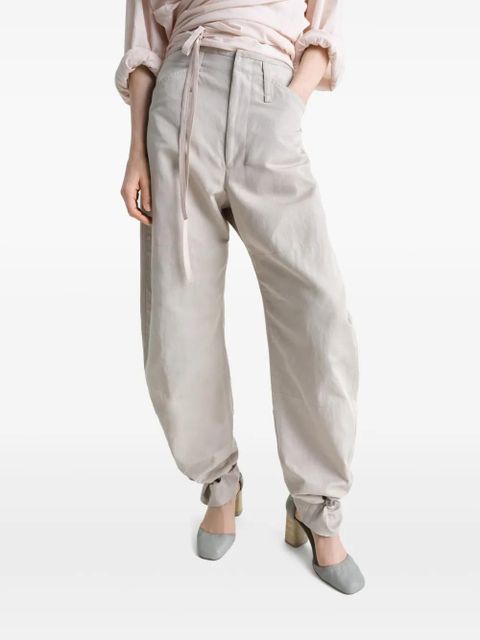 LEMAIRE fluid tapered trousers - Neutrals