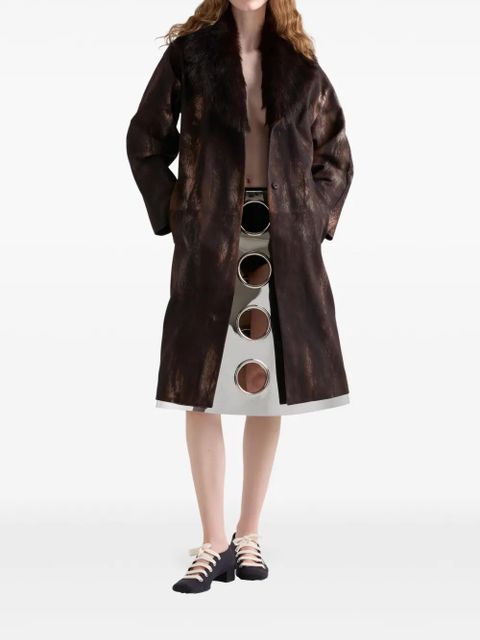 Prada single-breasted coat - Brown