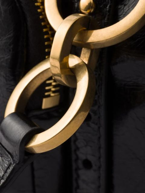 Prada medium leather tote bag - Black