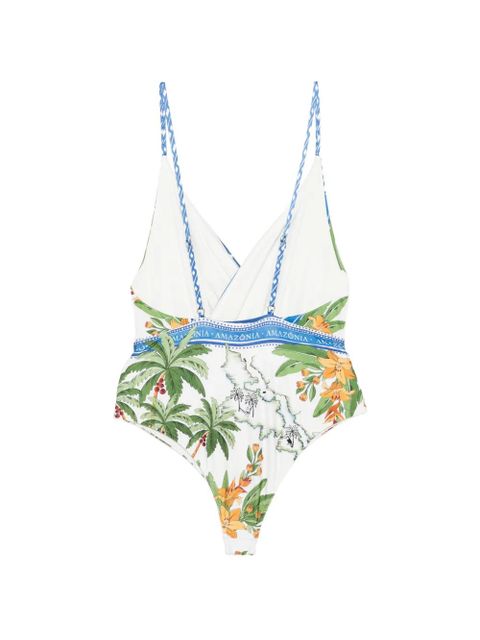 FARM Rio tropical-print swimsuit - White - zdjęcie produktu nr 2