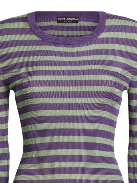 Dolce & Gabbana striped sweater - Green - zdjęcie produktu nr 2