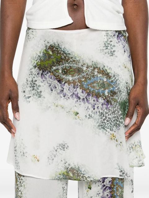 Christopher Esber absence-print trousers - White