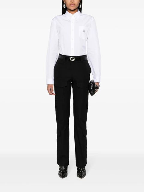 Givenchy fine-check-pattern cargo trousers - Black - zdjęcie produktu nr 2