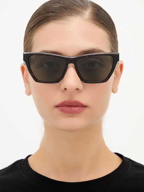 Saint Laurent okulary przeciwsłoneczne damskie kolor bordowy SL M103