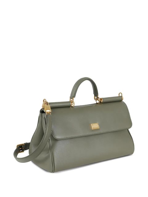 Dolce & Gabbana medium My Sicily leather tote bag - Green