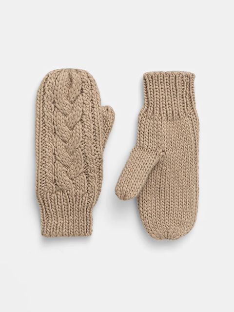 Eisbar rękawiczki z dodatkiem wełny Afra Mittens kolor beżowy E80135 - zdjęcie produktu nr 1