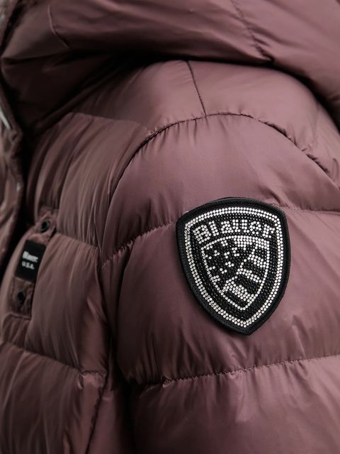 Blauer kurtka puchowa ANITA kolor bordowy przejściowa BLDK03101