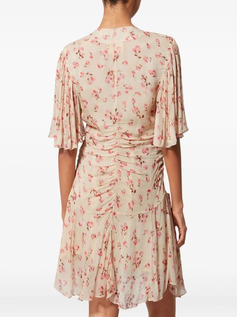 MARANT ÉTOILE Vivienne floral-pattern midi dress - Neutrals