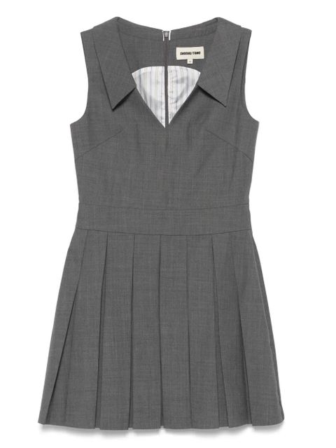 SHUSHU/TONG pleated mini dress - Grey - zdjęcie produktu nr 1