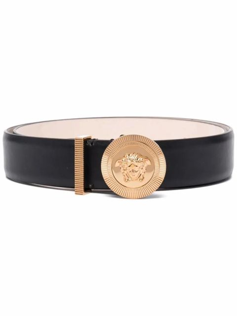 Versace Medusa Biggie leather belt - Black - zdjęcie produktu nr 1