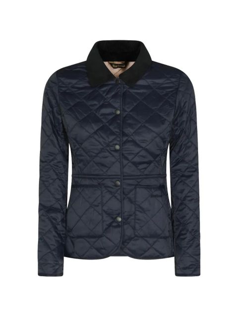 Barbour quilted corduroy-collar jacket - Blue - zdjęcie produktu nr 1