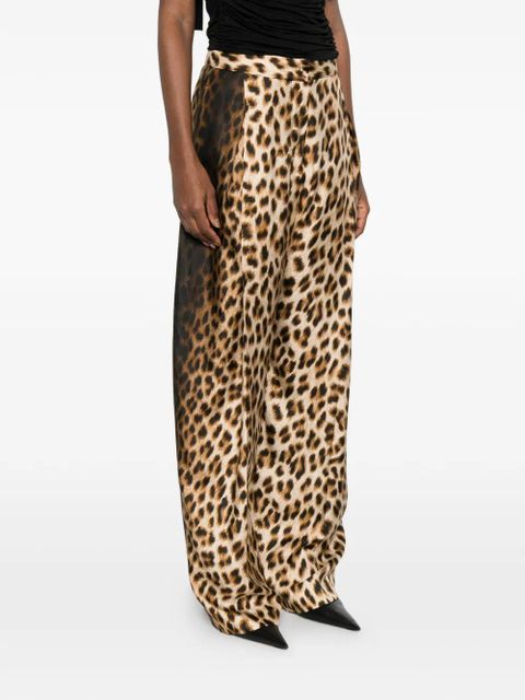 Sportmax Spxoblo animal-print trousers - Neutrals