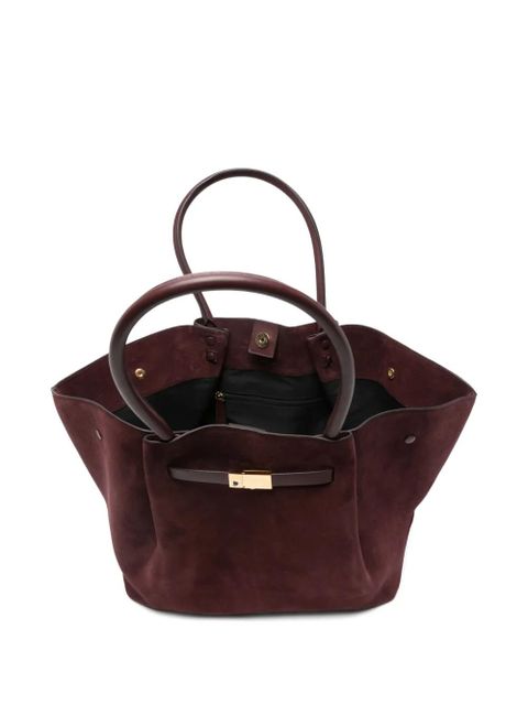 DeMellier midi New York suede tote bag - Red