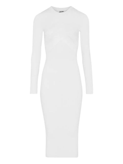 Jean Paul Gaultier sheer-panel midi dress - White - zdjęcie produktu nr 1