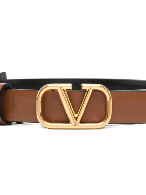 Valentino Garavani VLogo reversible belt - Brown