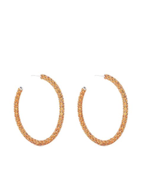 Amina Muaddi Cameron Large Sun hoop earrings - Silver