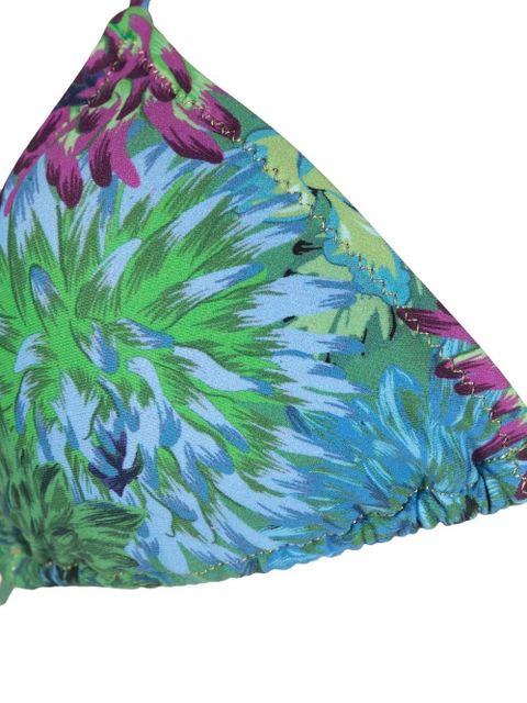 Reina Olga Miami floral-print bikini set - Green