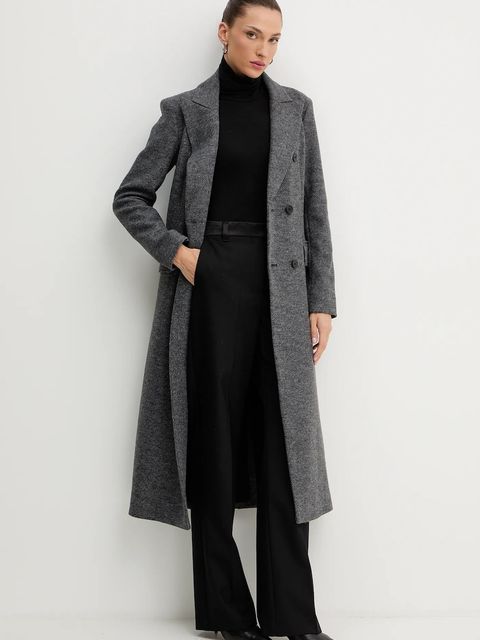 Silvian Heach płaszcz ALBACETE kolor szary GPA25010CP - zdjęcie produktu nr 2