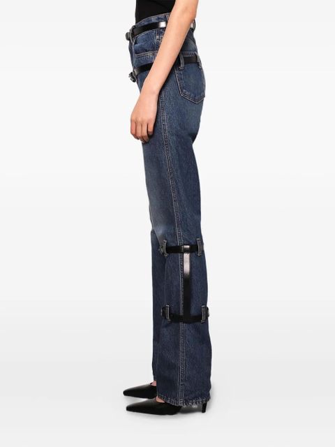Coperni multi-belt five-pocket jeans - Blue