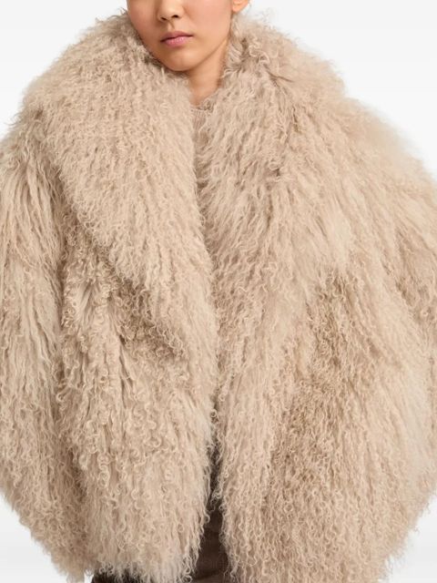 Yves Salomon shearling jacket - Neutrals - zdjęcie produktu nr 1